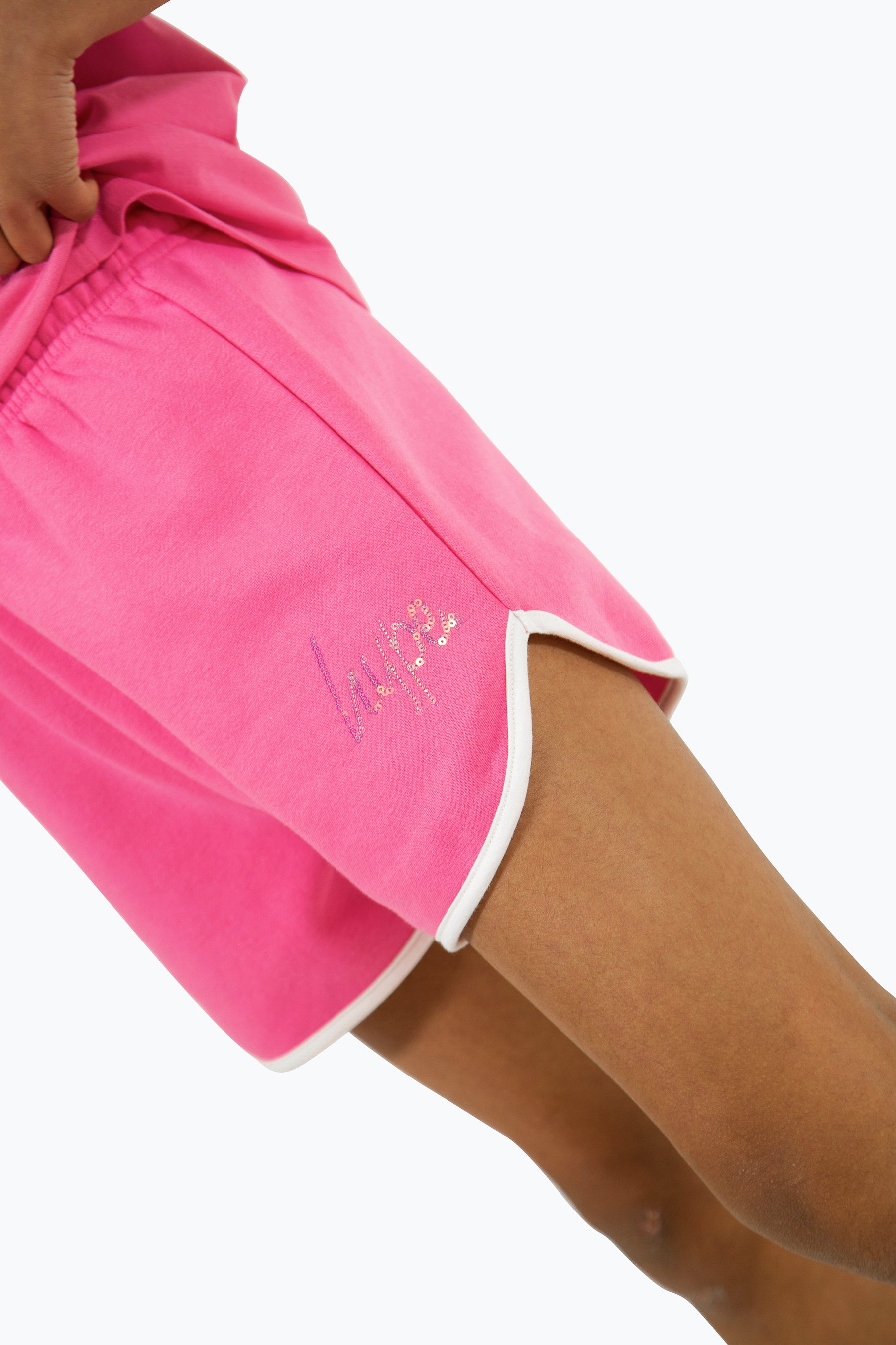 Hype Girls Pink Script Shorts