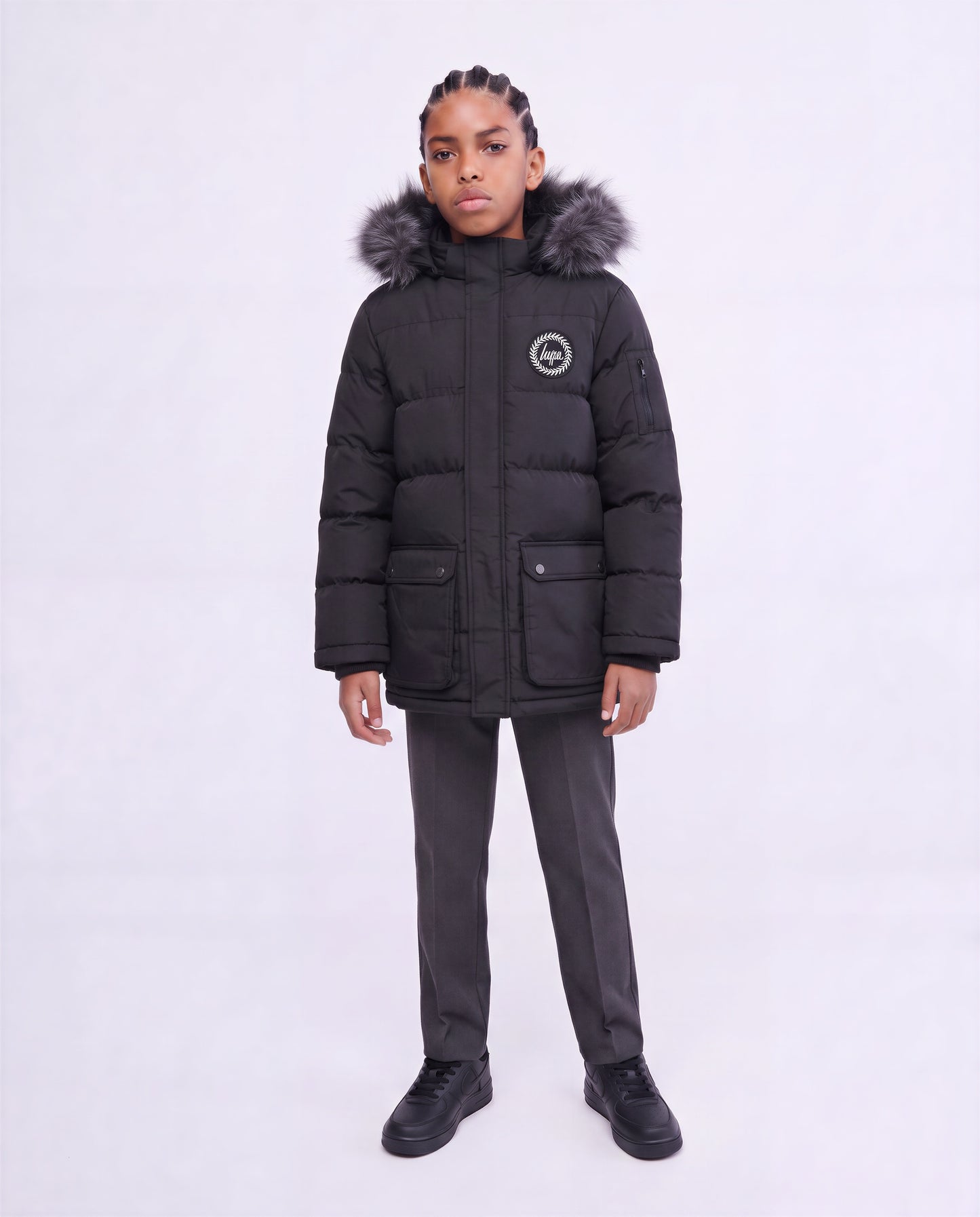 Hype Kids Black Parker Jacket
