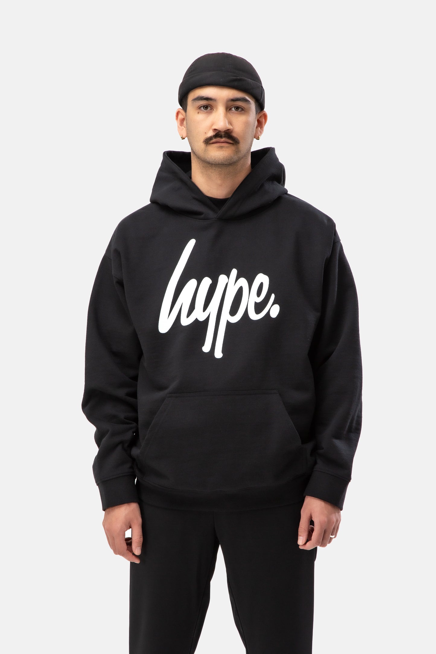 Hype Adults Black Script Hoodie