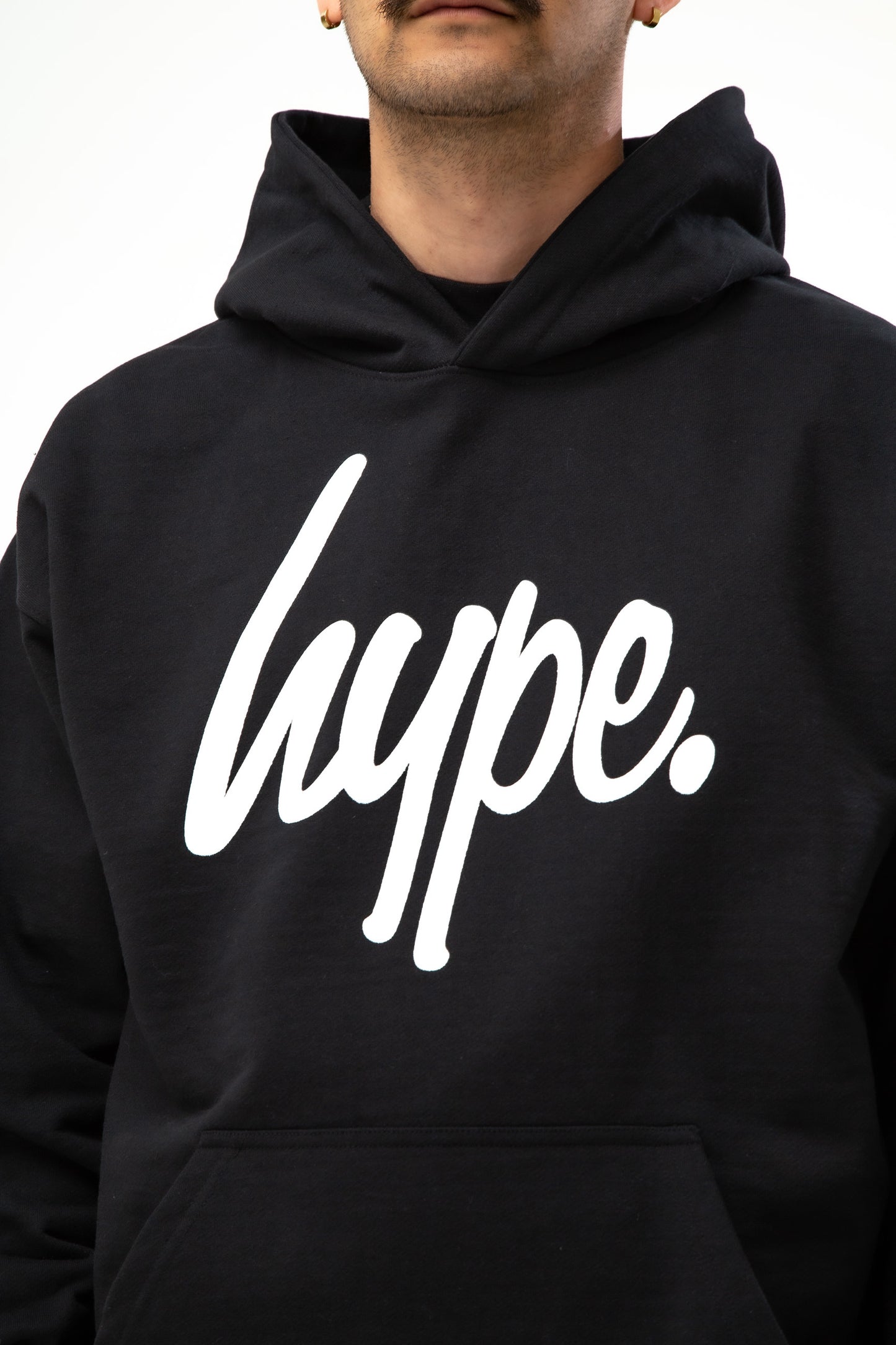 Hype Adults Black Script Hoodie