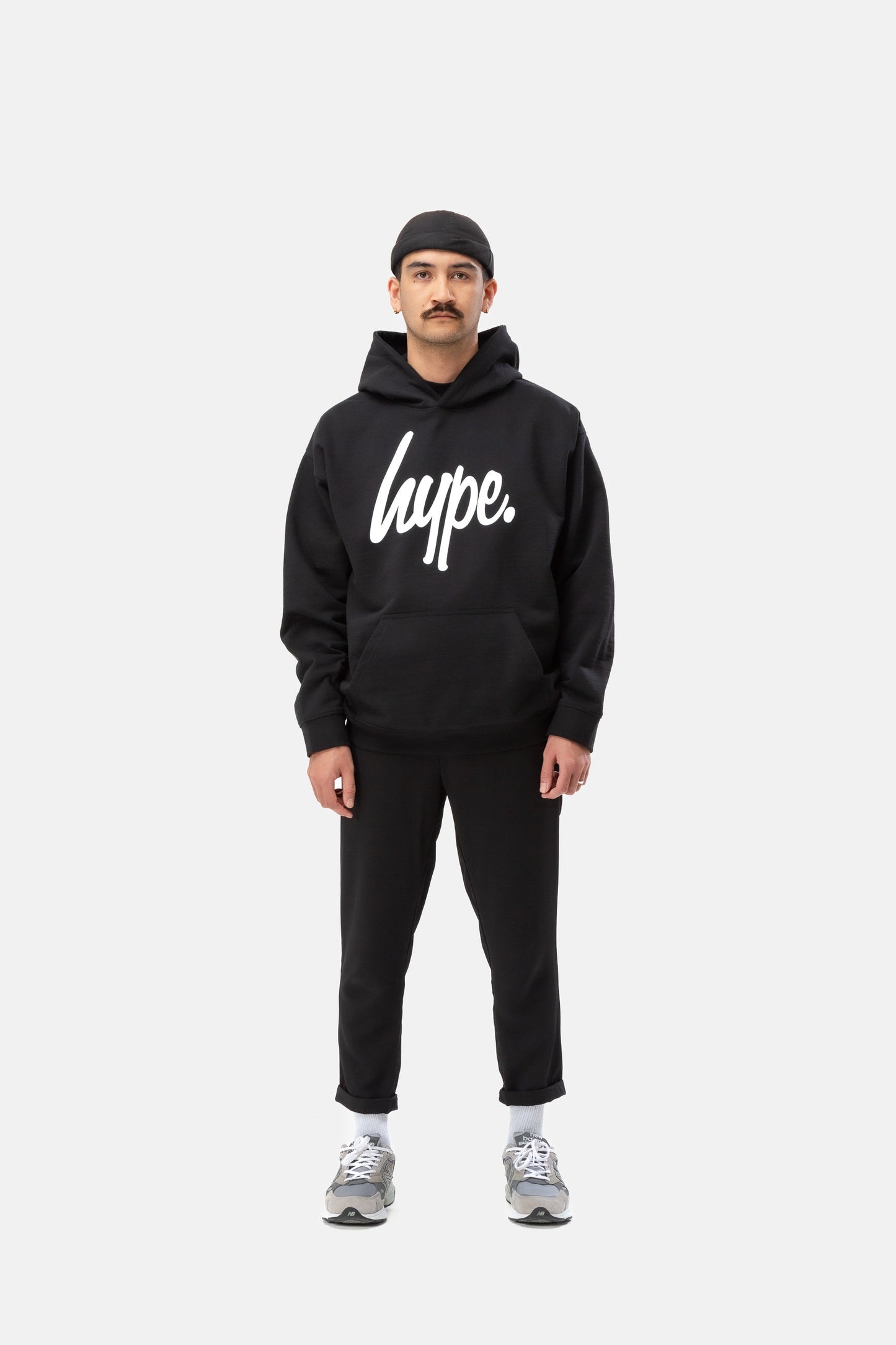 Hype Adults Black Script Hoodie