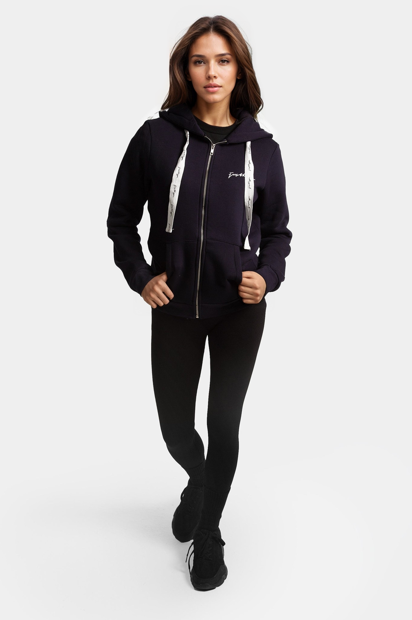 Hype Womens Navy Scribble Zip Hoodie