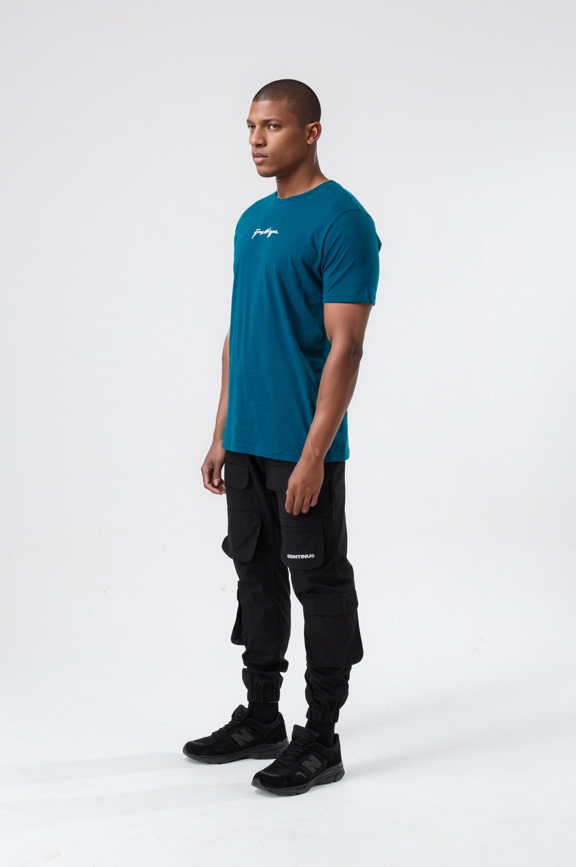 Hype Mens Teal Scribble T-Shirt