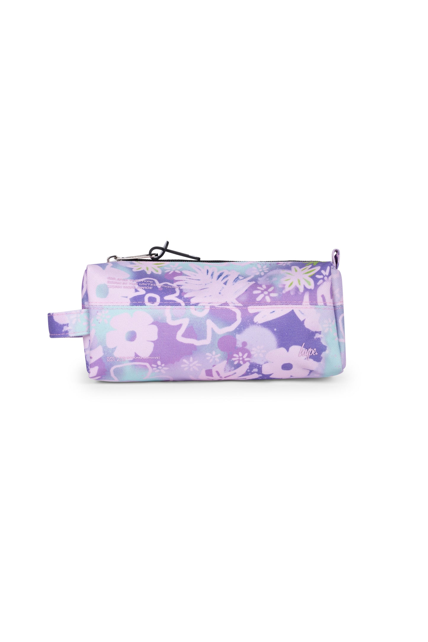 Hype Kids Purple Floral Doodle Pencil Case
