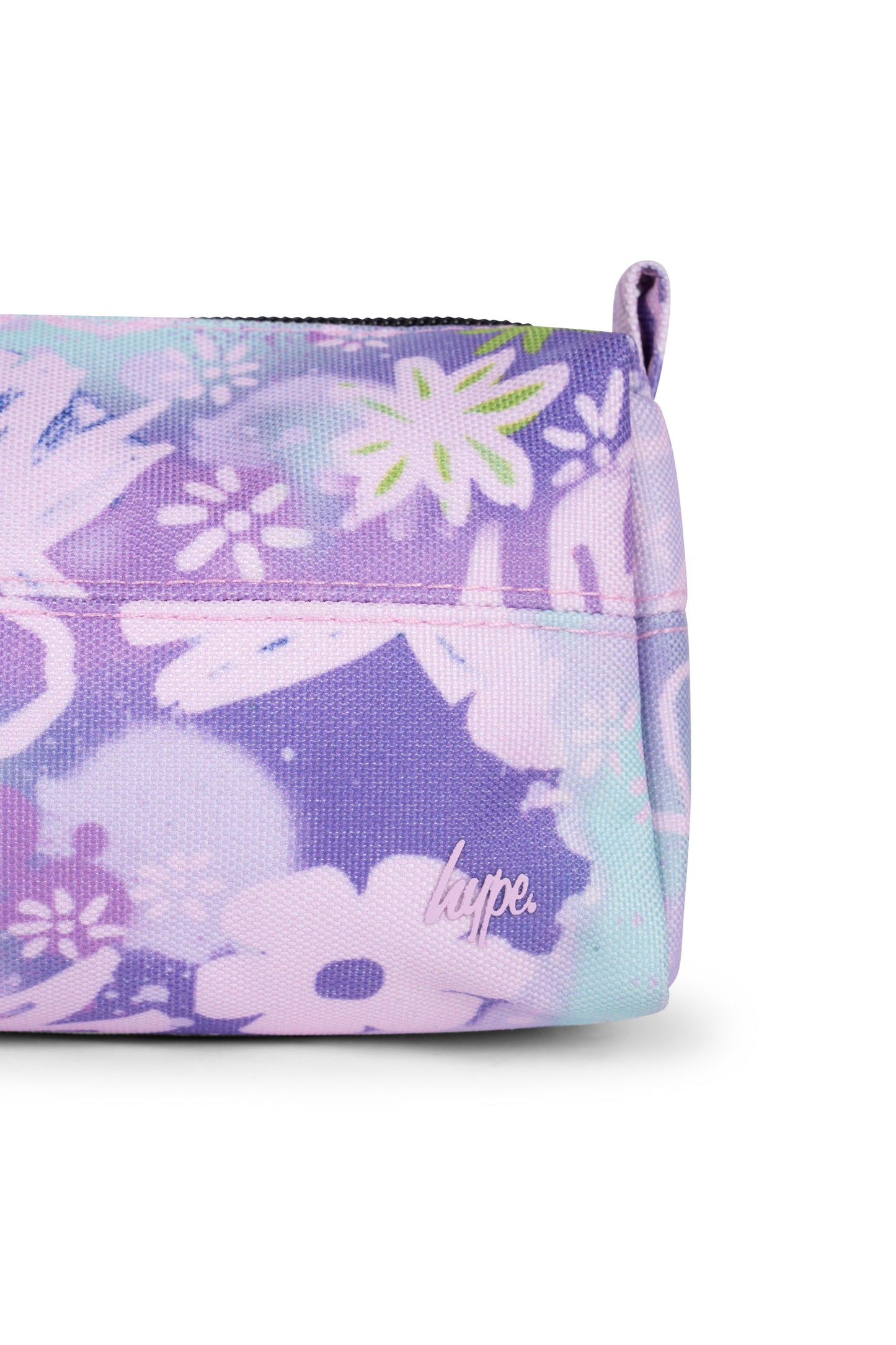 Hype Kids Purple Floral Doodle Pencil Case