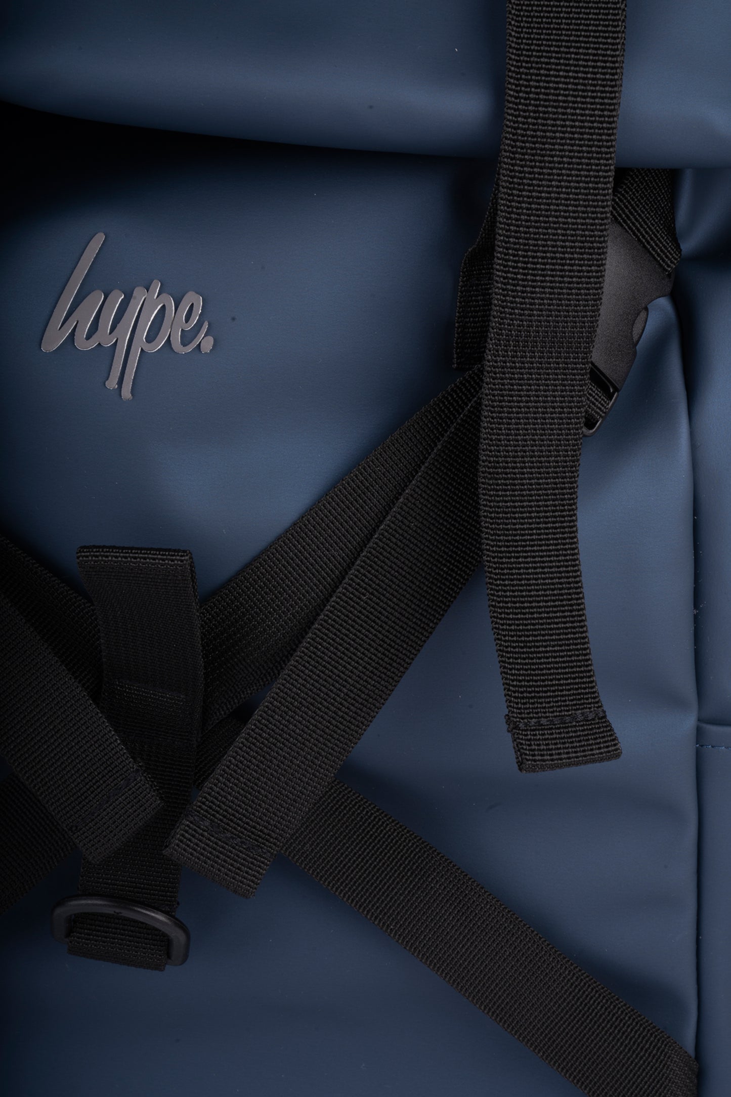 Hype Unisex Teal Rubber Roll Top Backpack