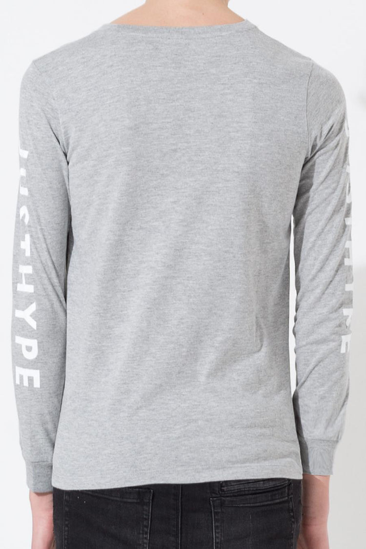 HYPE GREY JUSTHYPE KIDS L/S T-SHIRT