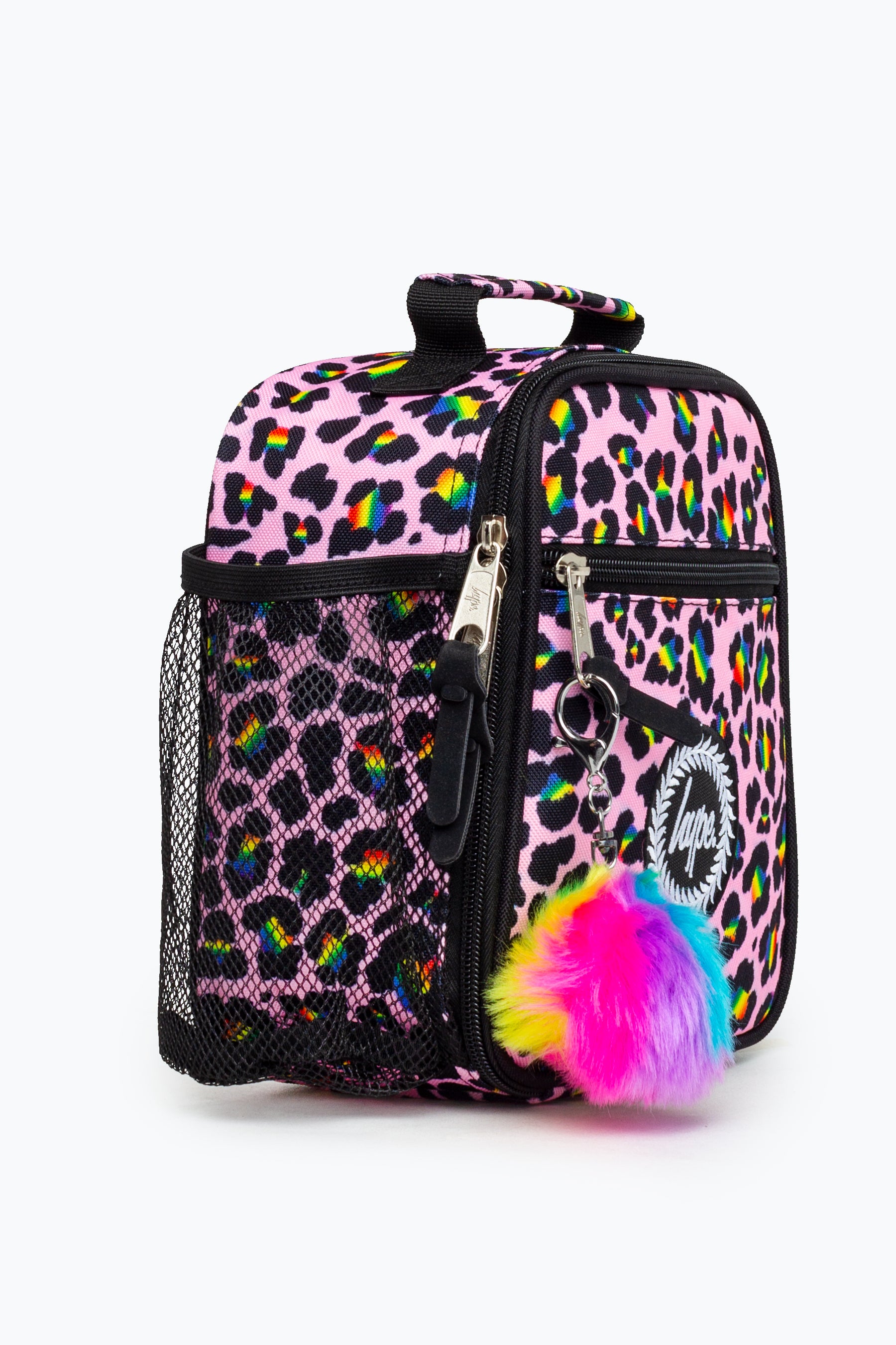 Hype Rainbow Leopard Lunch Box Left Side