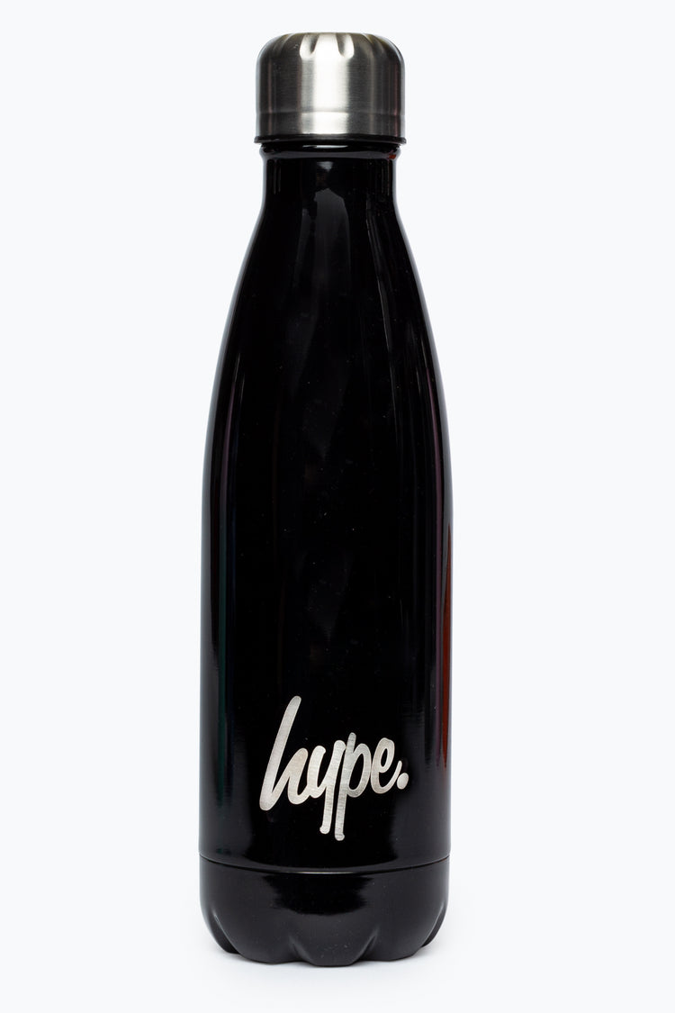 Hype Black Metal Water Bottle