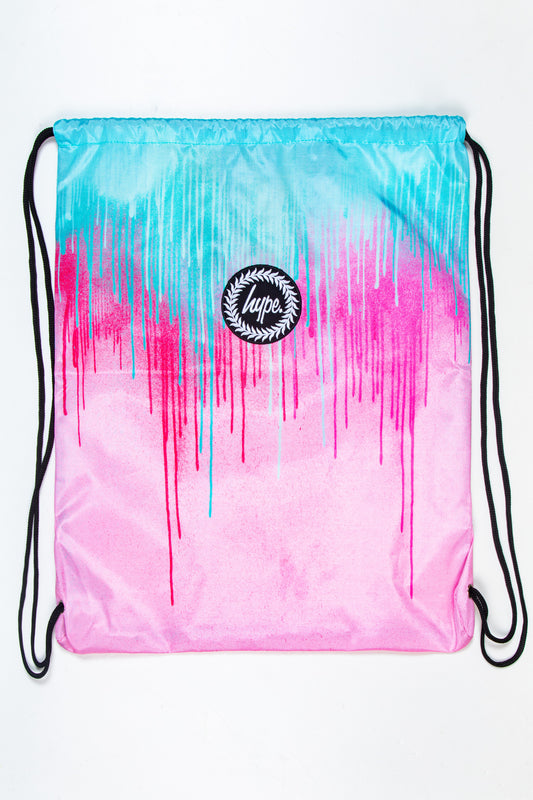 Hype Pastel Drips Drawstring Bag