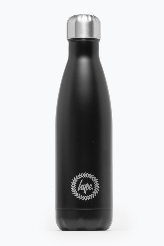 Hype Black 500Ml Metal Water Bottle