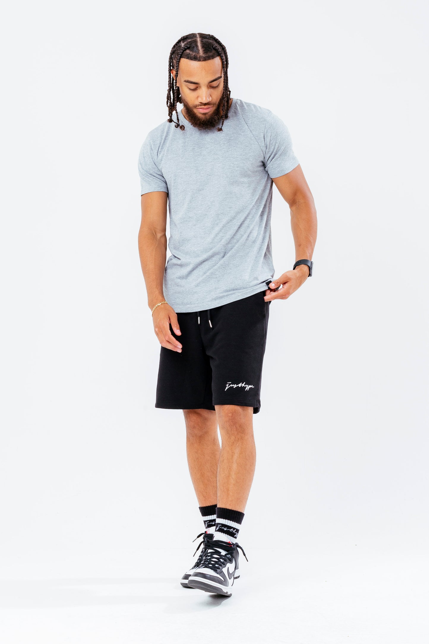 Hype Black Scribble Men'S Shorts