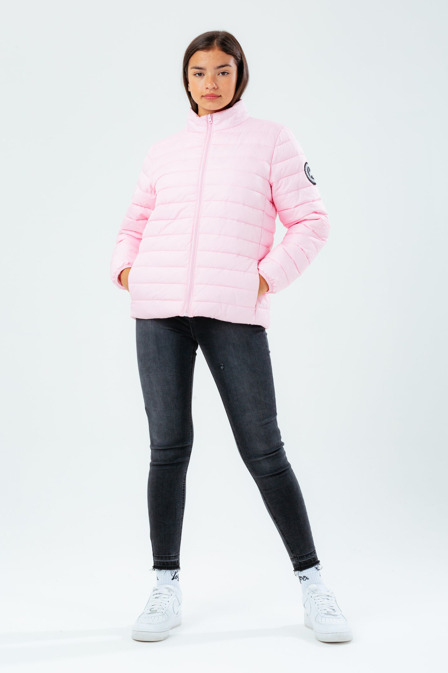 Hype Girls Pink Lightweight Puffer Jacket