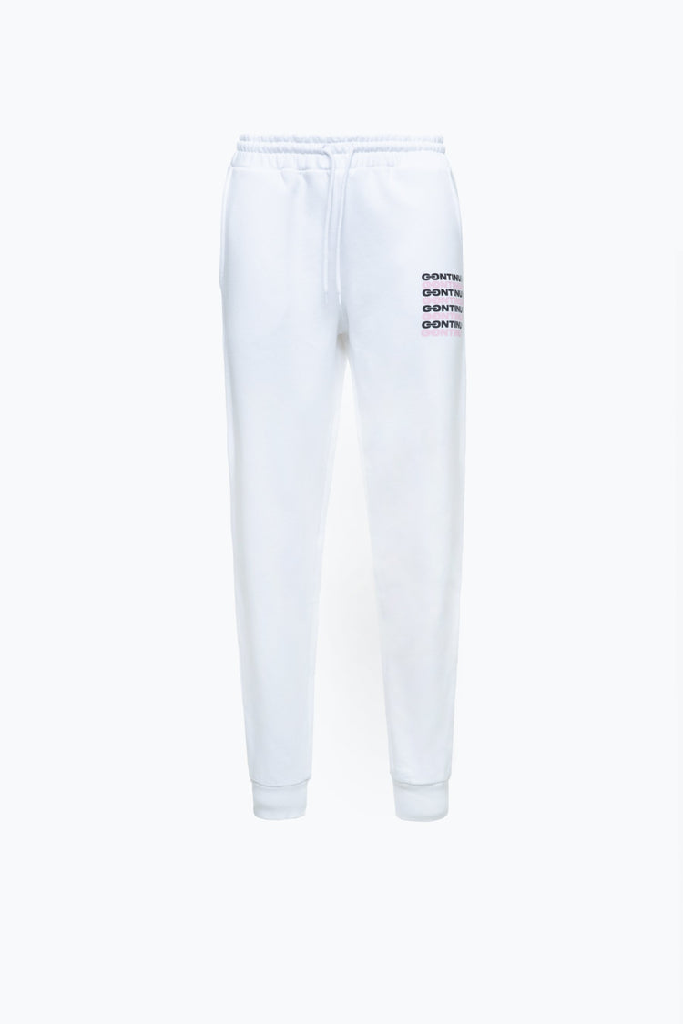 CONTINU8 ADULT WHITE JOGGERS