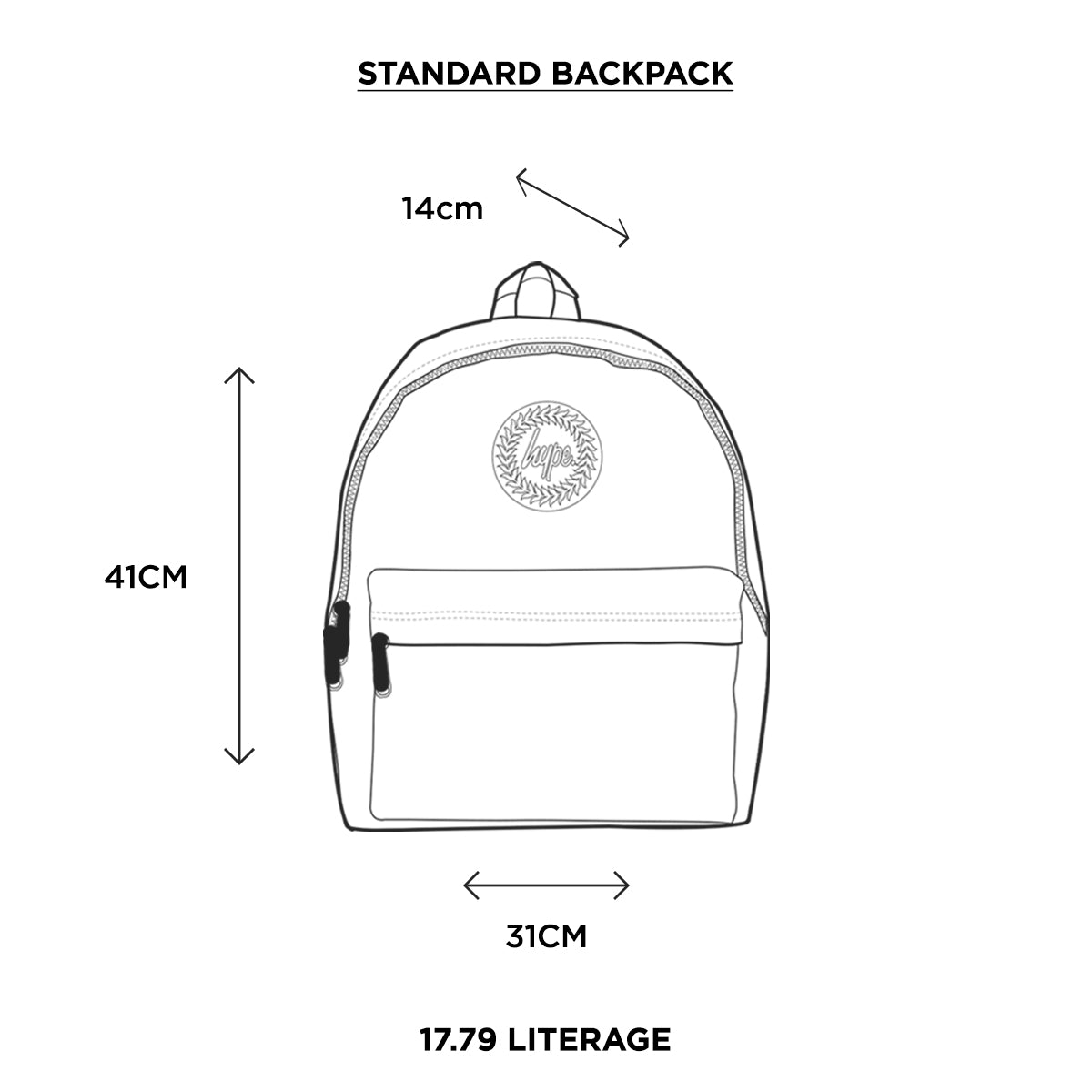 Hype Black Badge Backpack