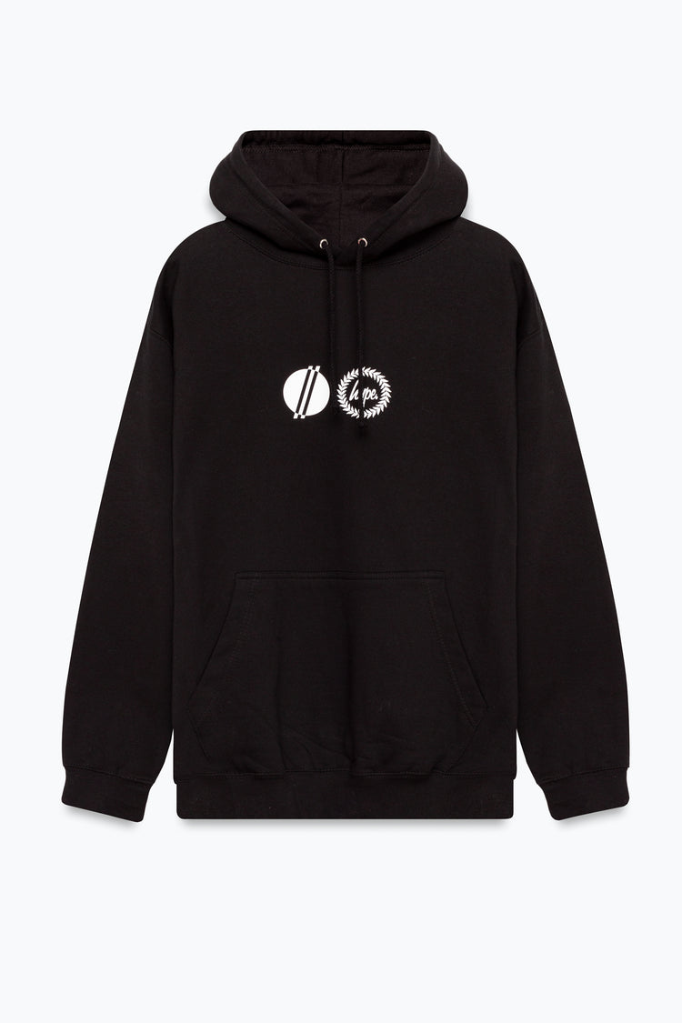 HYPE X VOGU ADULTS UNISEX BLACK OUTLINE CENTRAL HOODIE