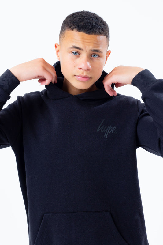 HYPE TWO PACK BLACK & NAVY BOYS PULLOVER HOODIES
