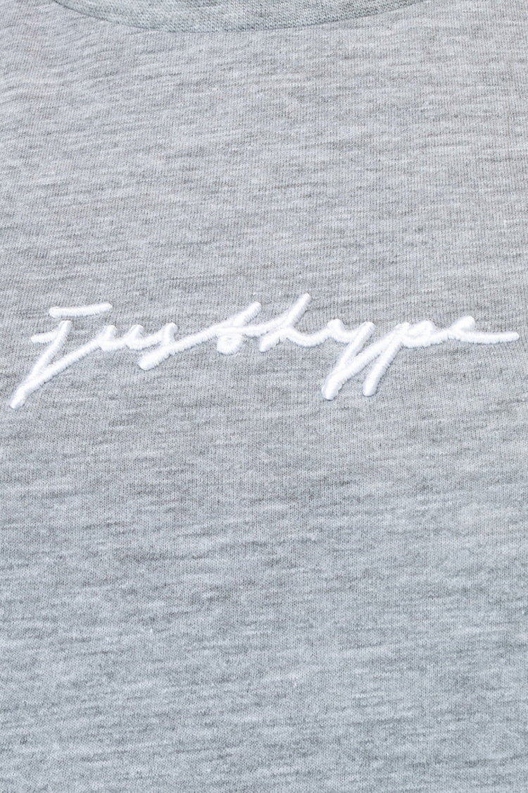 Hype Grey Scribble Logo Women'S T-Shirt