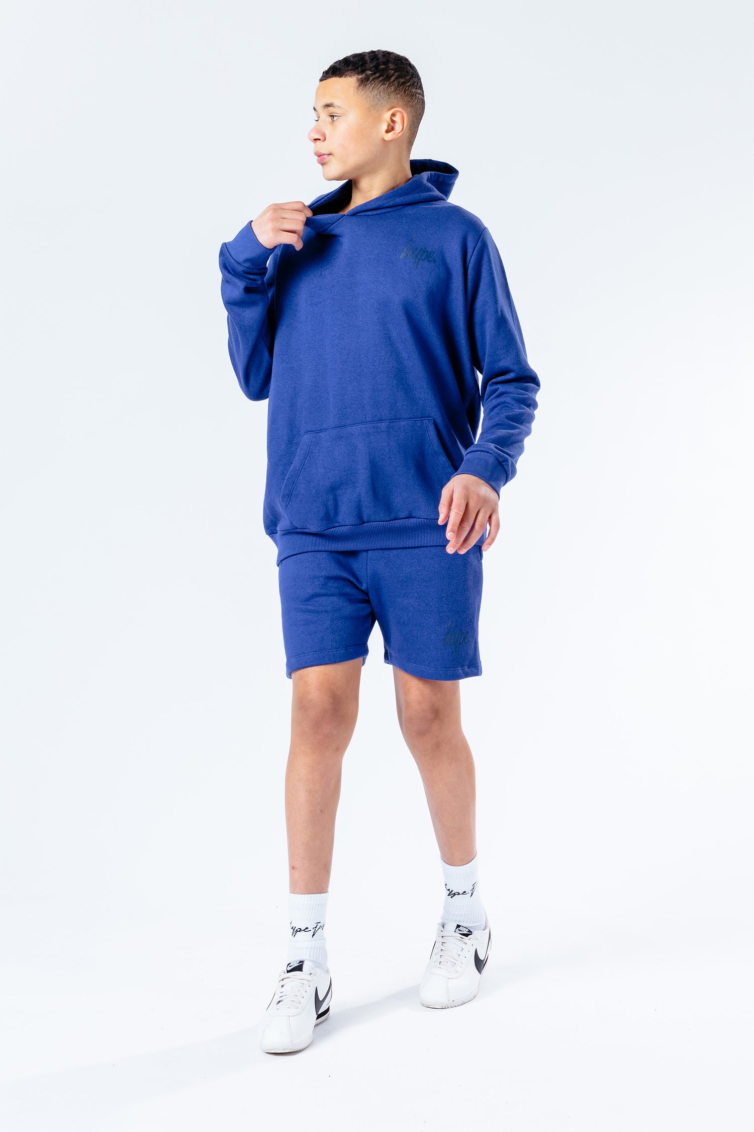 HYPE NAVY BOYS PULLOVER HOODIE & SHORTS SET