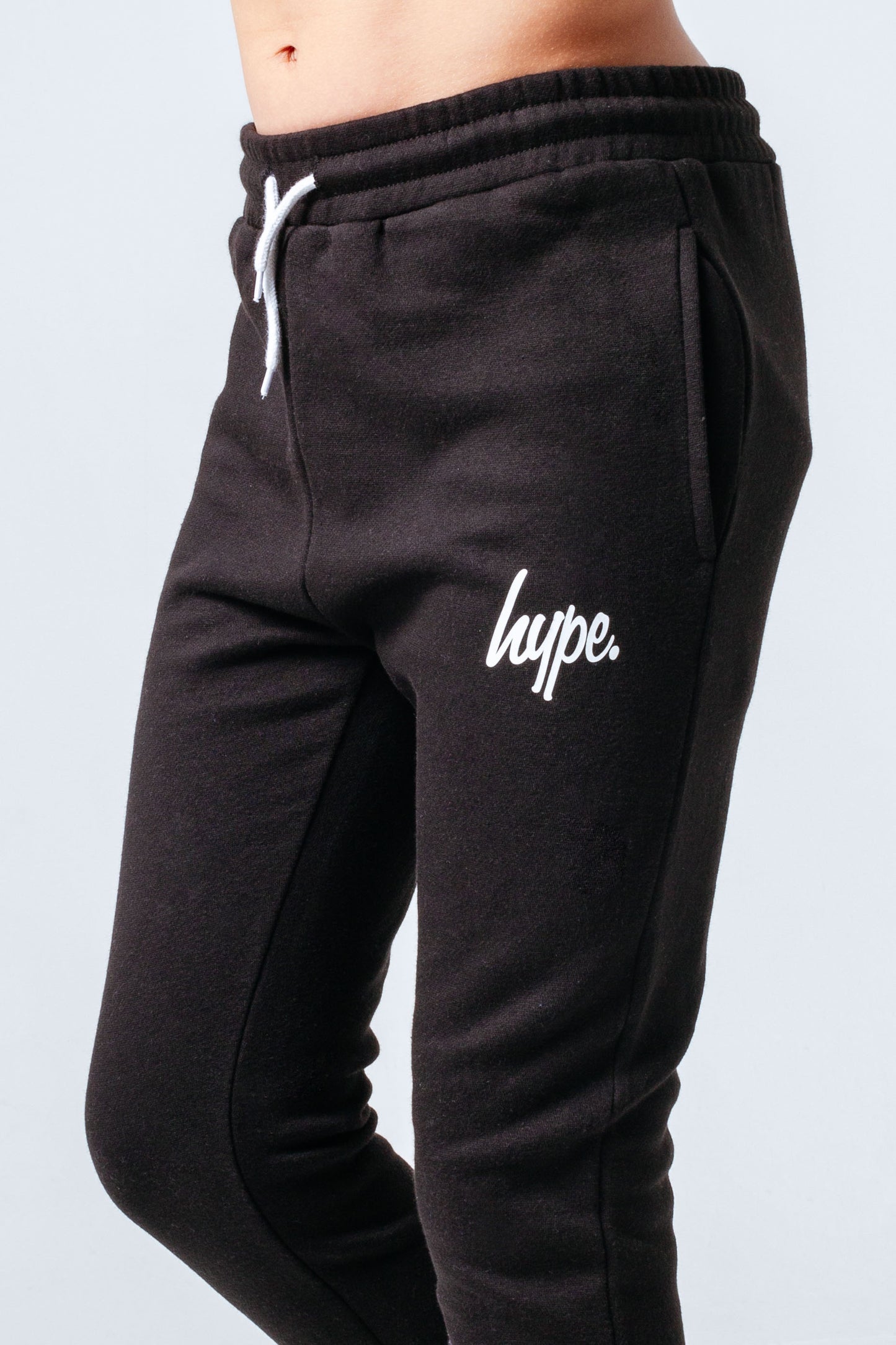 Hype Black Zip Through Hoodie Boys Tracksuit Set