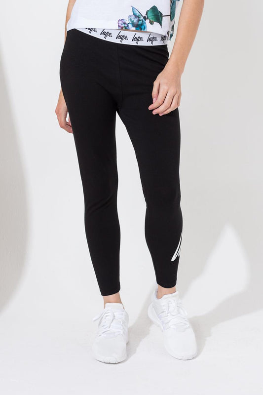 Hype Black Taped Kids Leggings