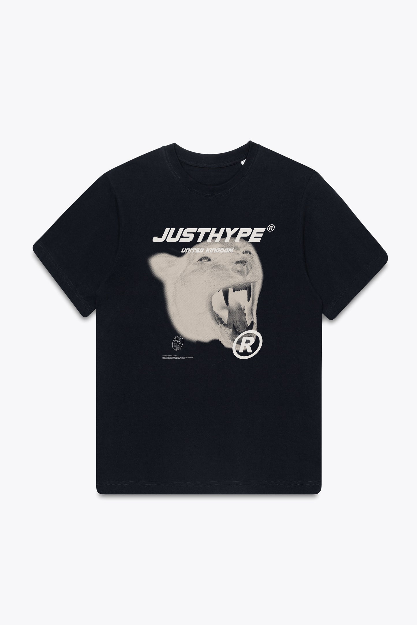 Hype Mens Black Justhype Halftone T-Shirt