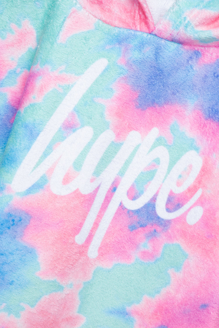 HYPE GIRLS LUCID TIE DYE PINK BEACH COVER UP