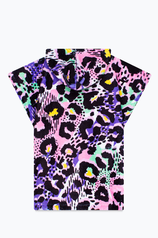 HYPE GIRLS DISCO LEOPARD PINK BEACH COVER UP