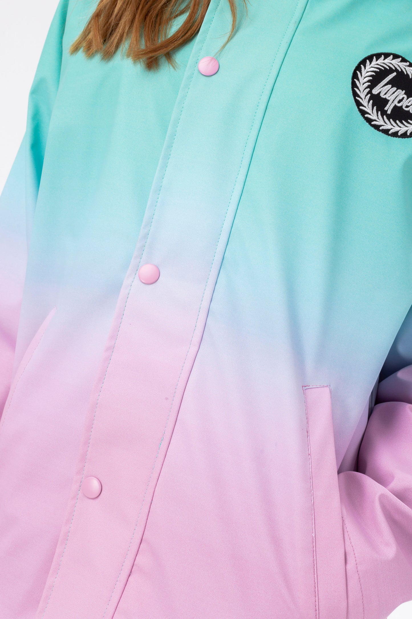 Hype Girls Mint Fade Raincoat Jacket