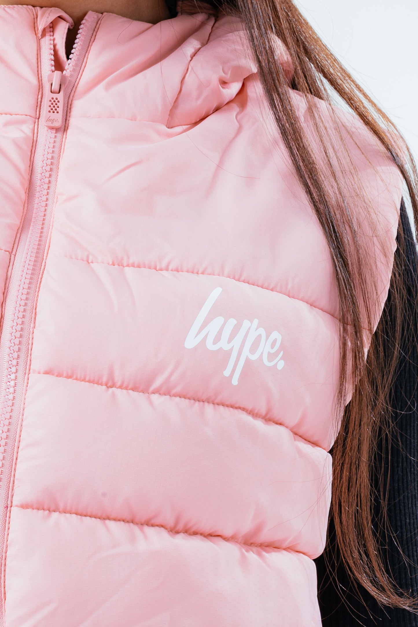 Hype Pink Girls Gilet