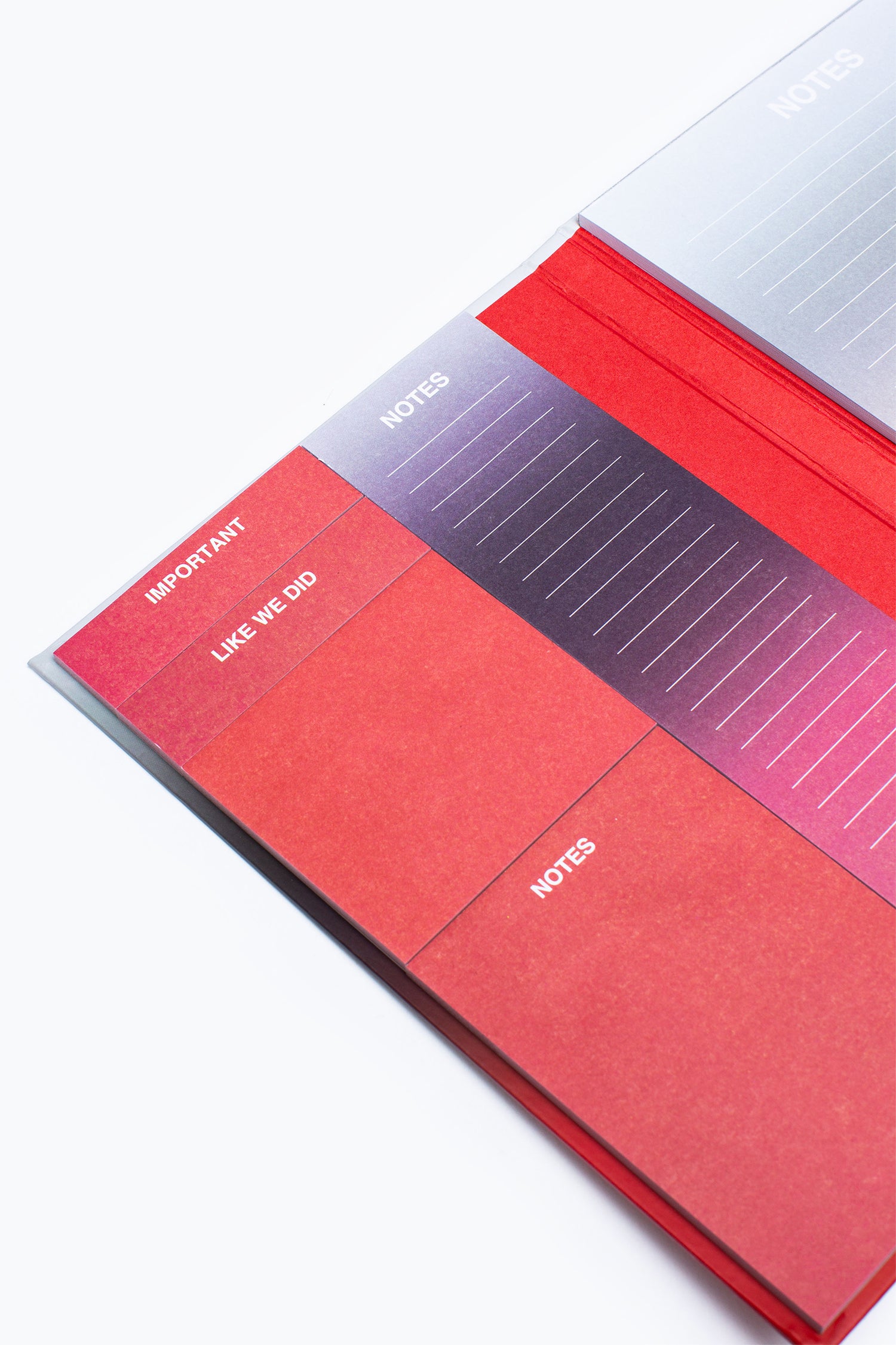 HYPE RED FADE STICKY NOTE SET