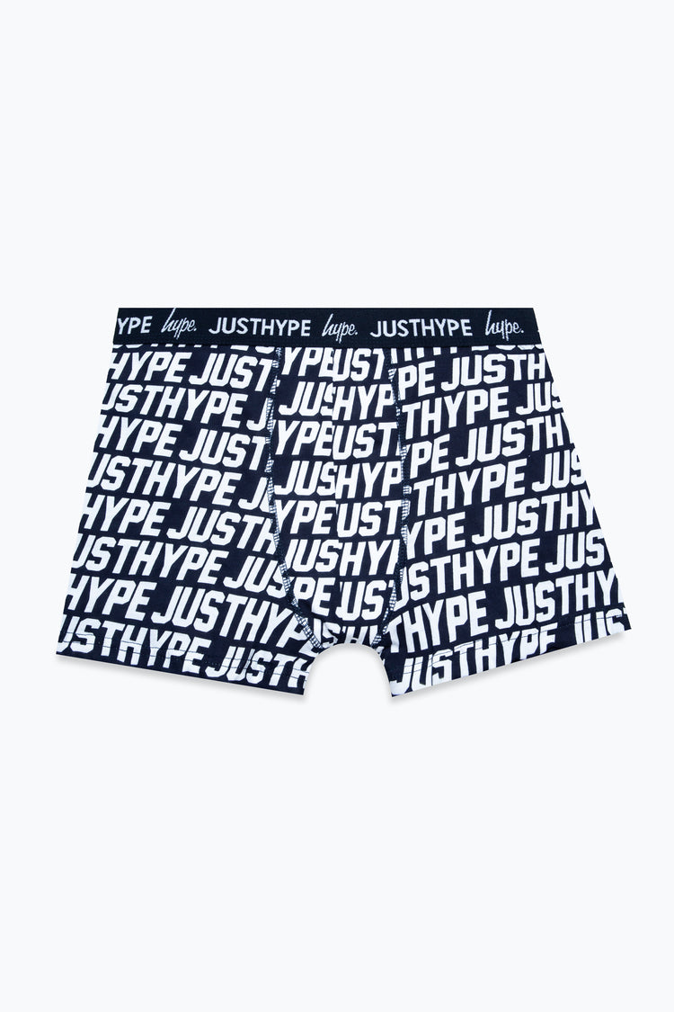 HYPE BOYS NAVY JUST HYPE 3 PACK BOXERS