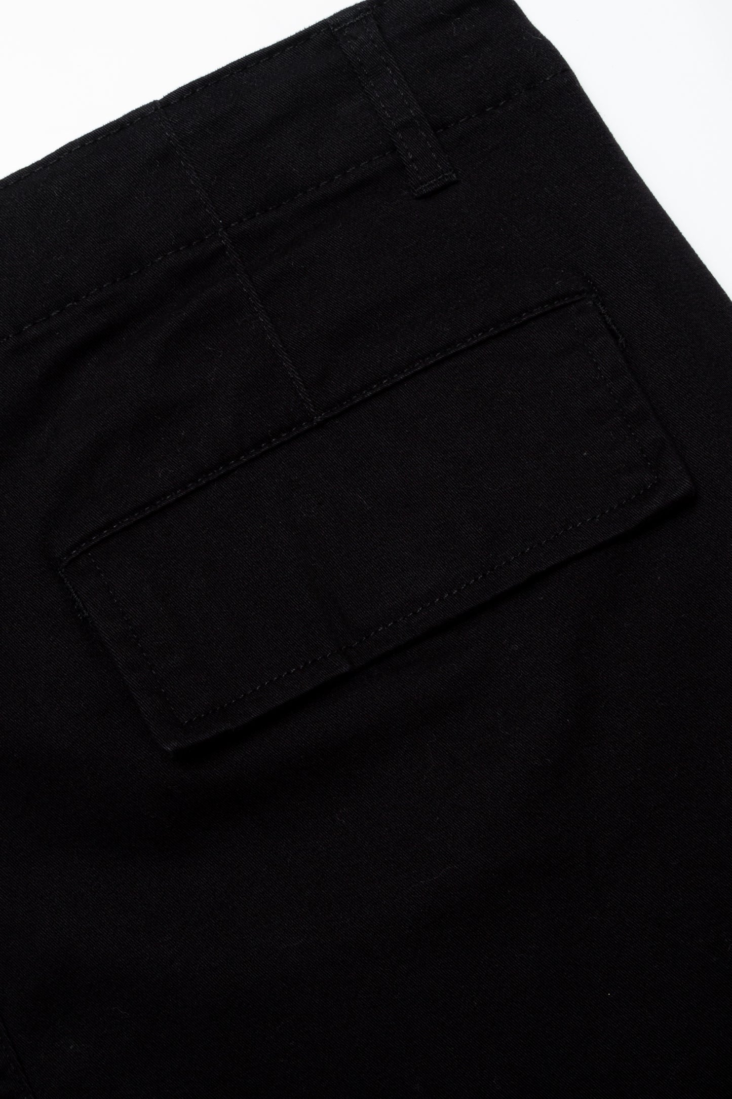 Hype Mens Black Stretch Cargo Trousers