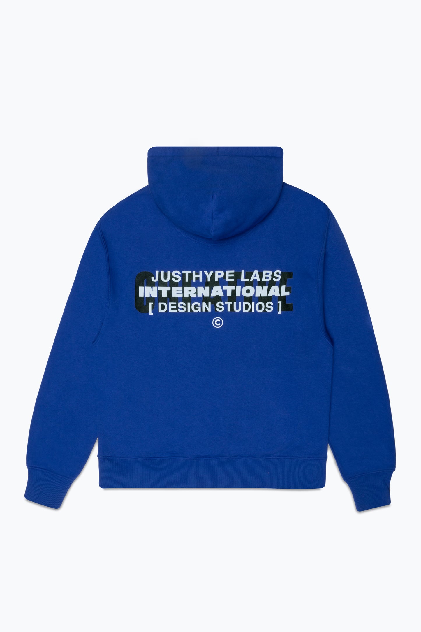 Hype Mens Blue Justhype International Oversized Hoodie