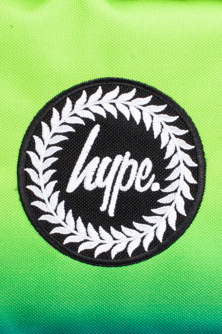 HYPE GREEN LIME FADE CREST BACKPACK & PENCIL CASE