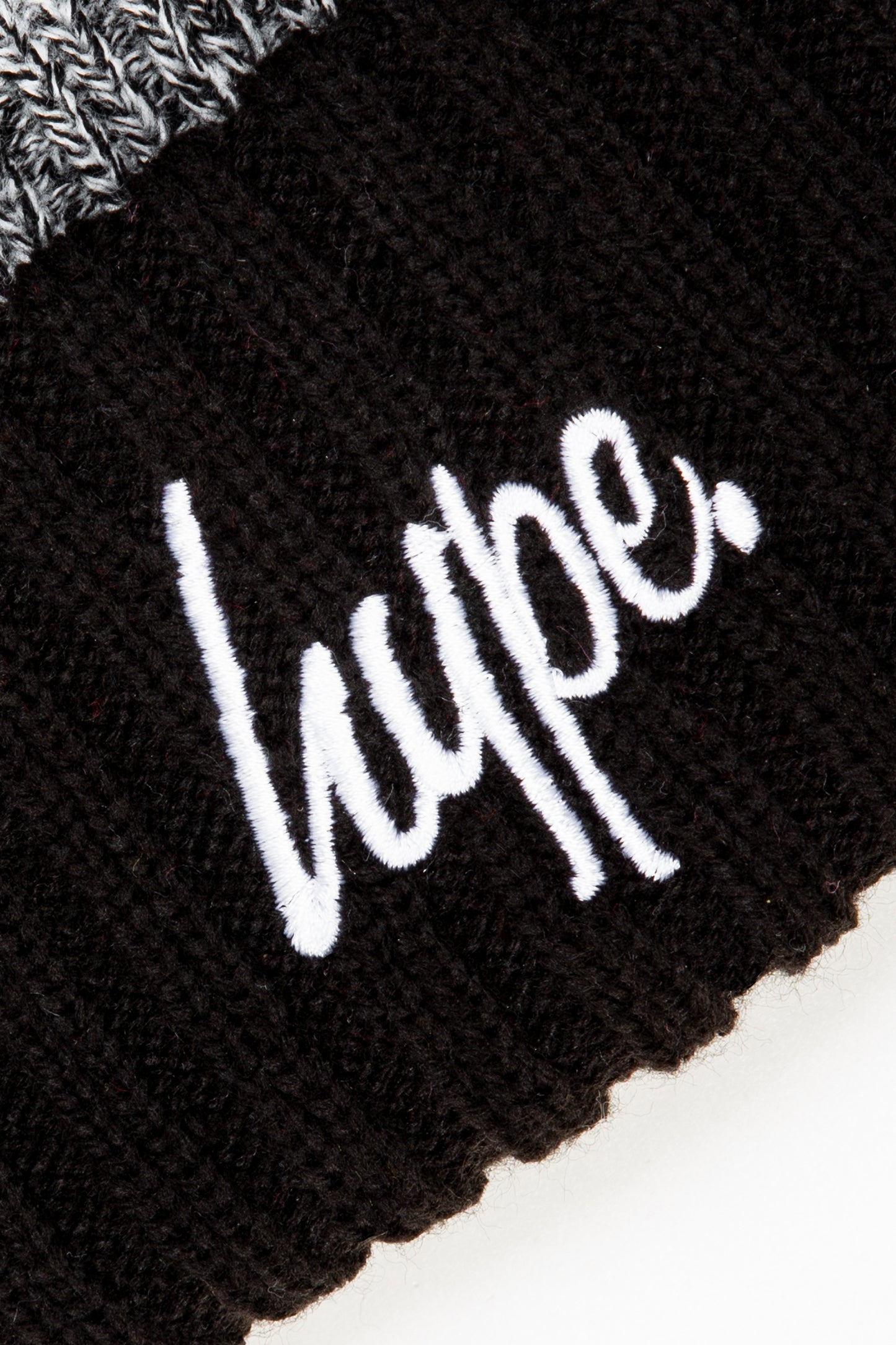 Hype Mono Chunky Knitted Pom Pom Beanie