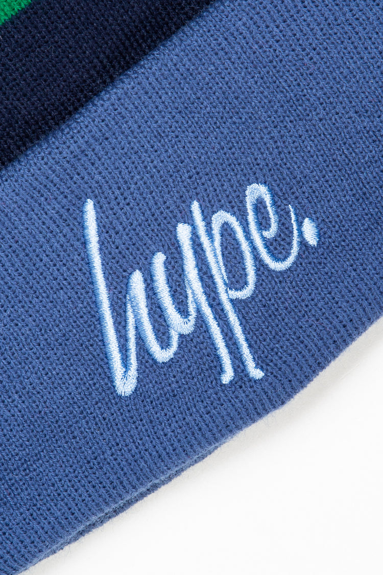 HYPE NAVY CAMO KNITTED BEANIE