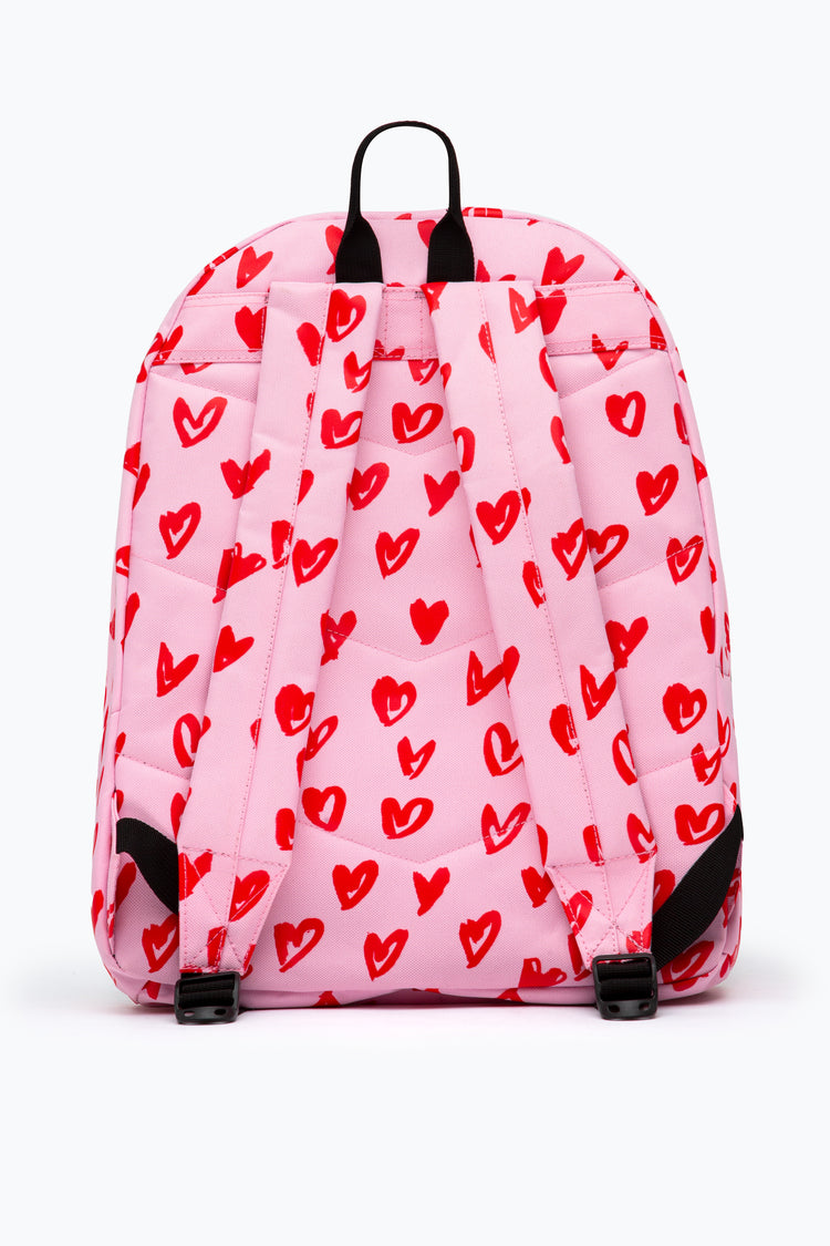 HYPE PINK & RED HEARTS BACKPACK