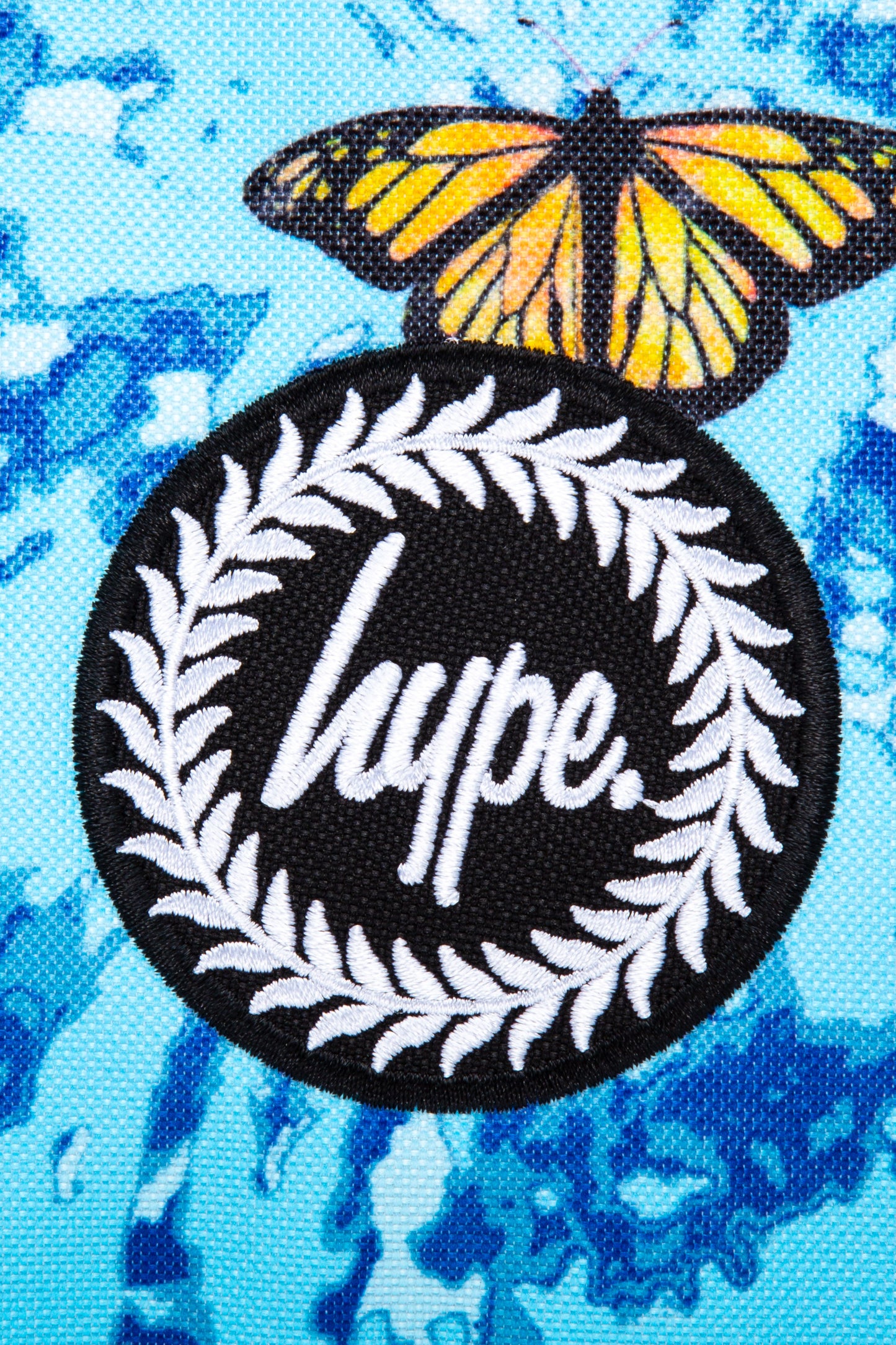 Hype Blue & Yellow Tie Dye Butterfly Lunch Box Branding