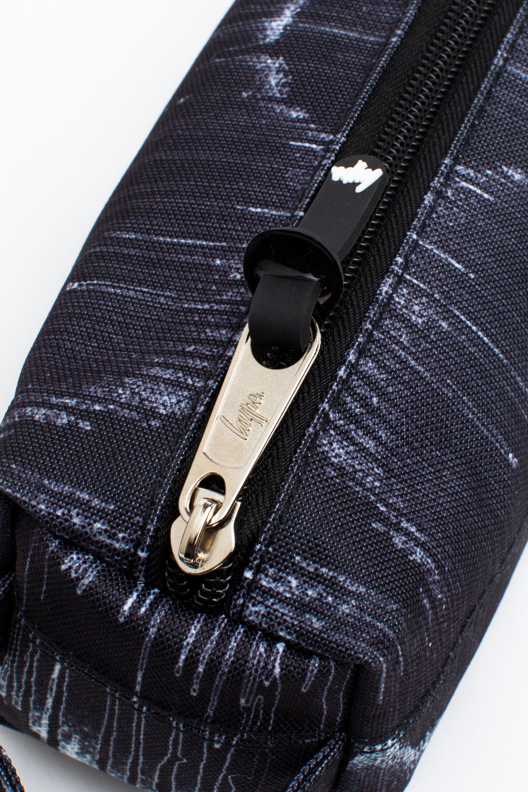 Hype Mono Wave Drip Black Pencil Case Zips