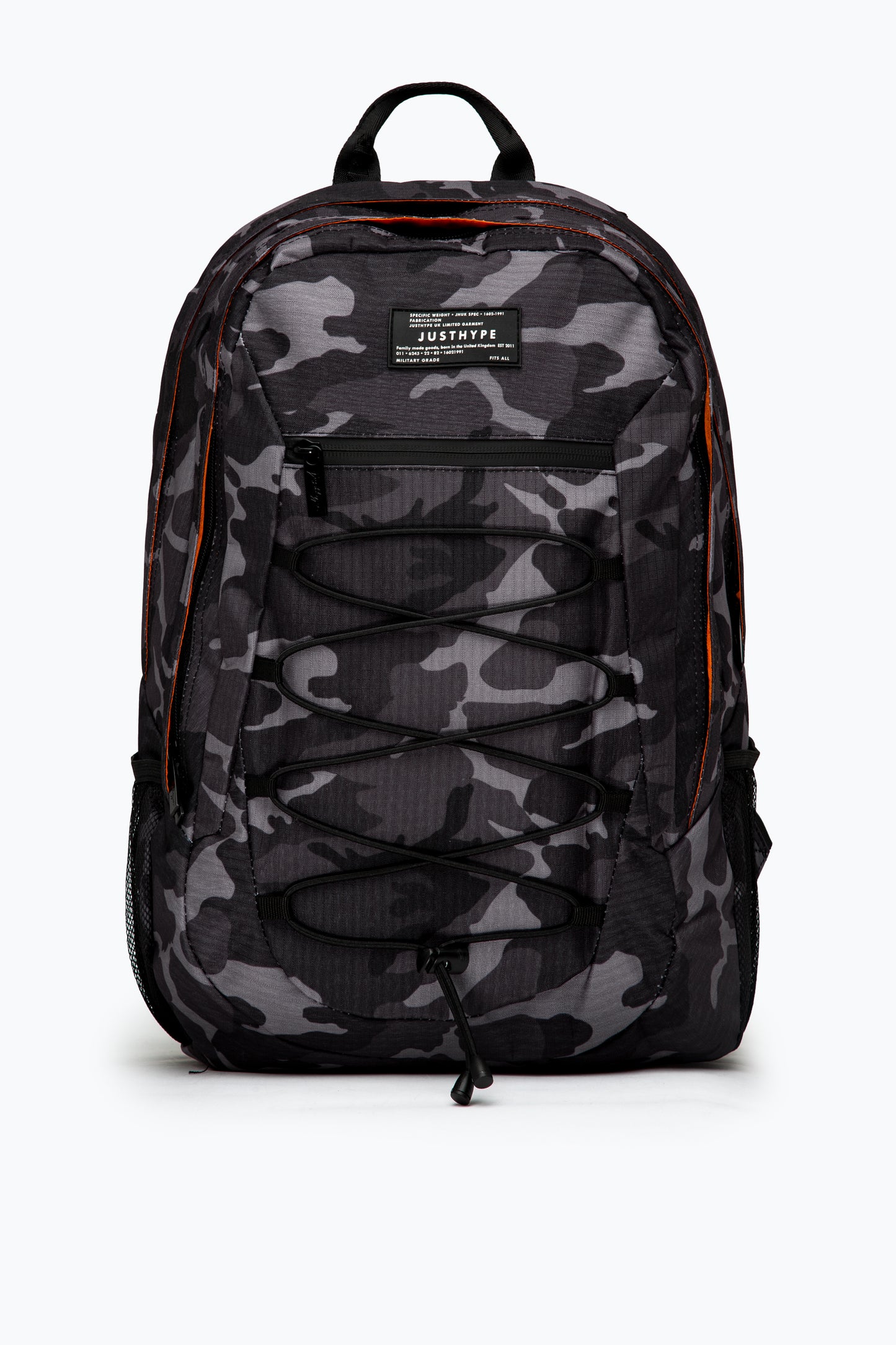 Hype Black & Grey Mono Camo Maxi Backpack