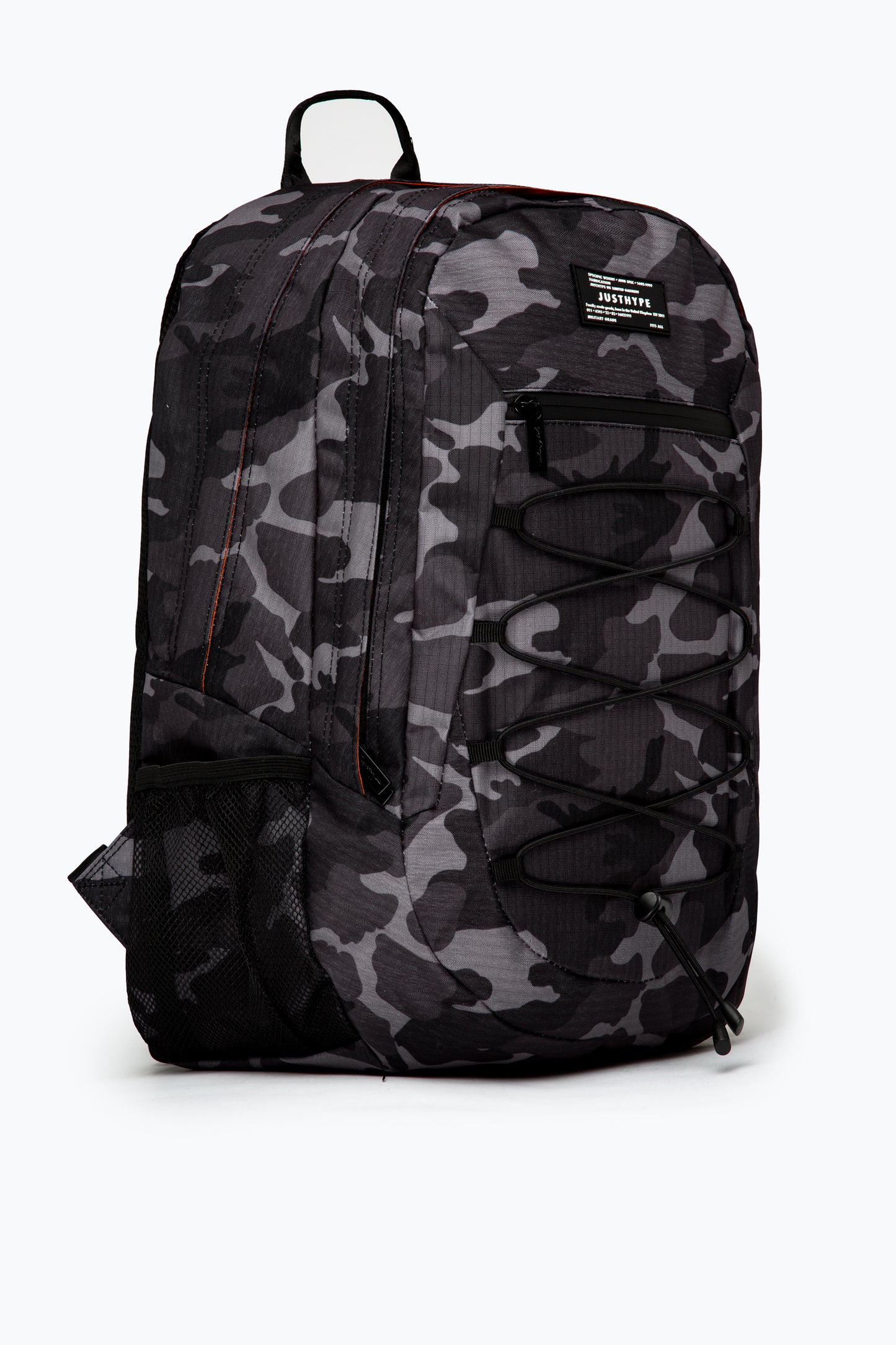 Hype Black & Grey Mono Camo Maxi Backpack