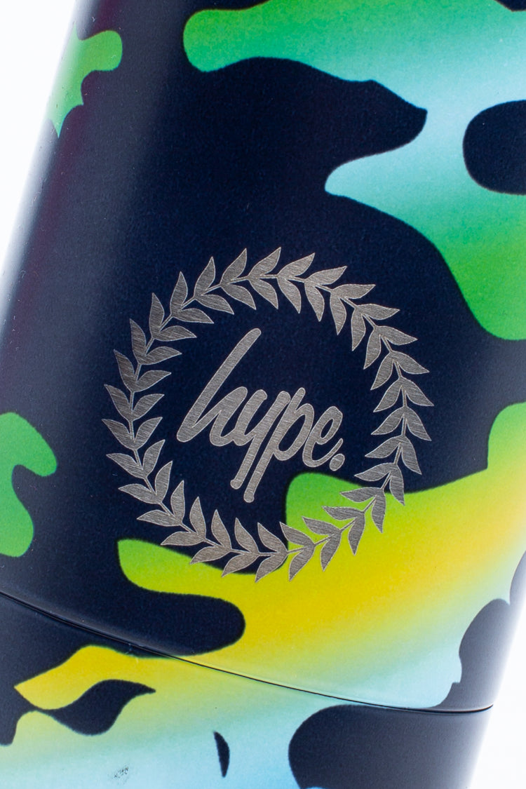 HYPE NAVY WITH CAMO GRADIENTS WATER BOTTLE