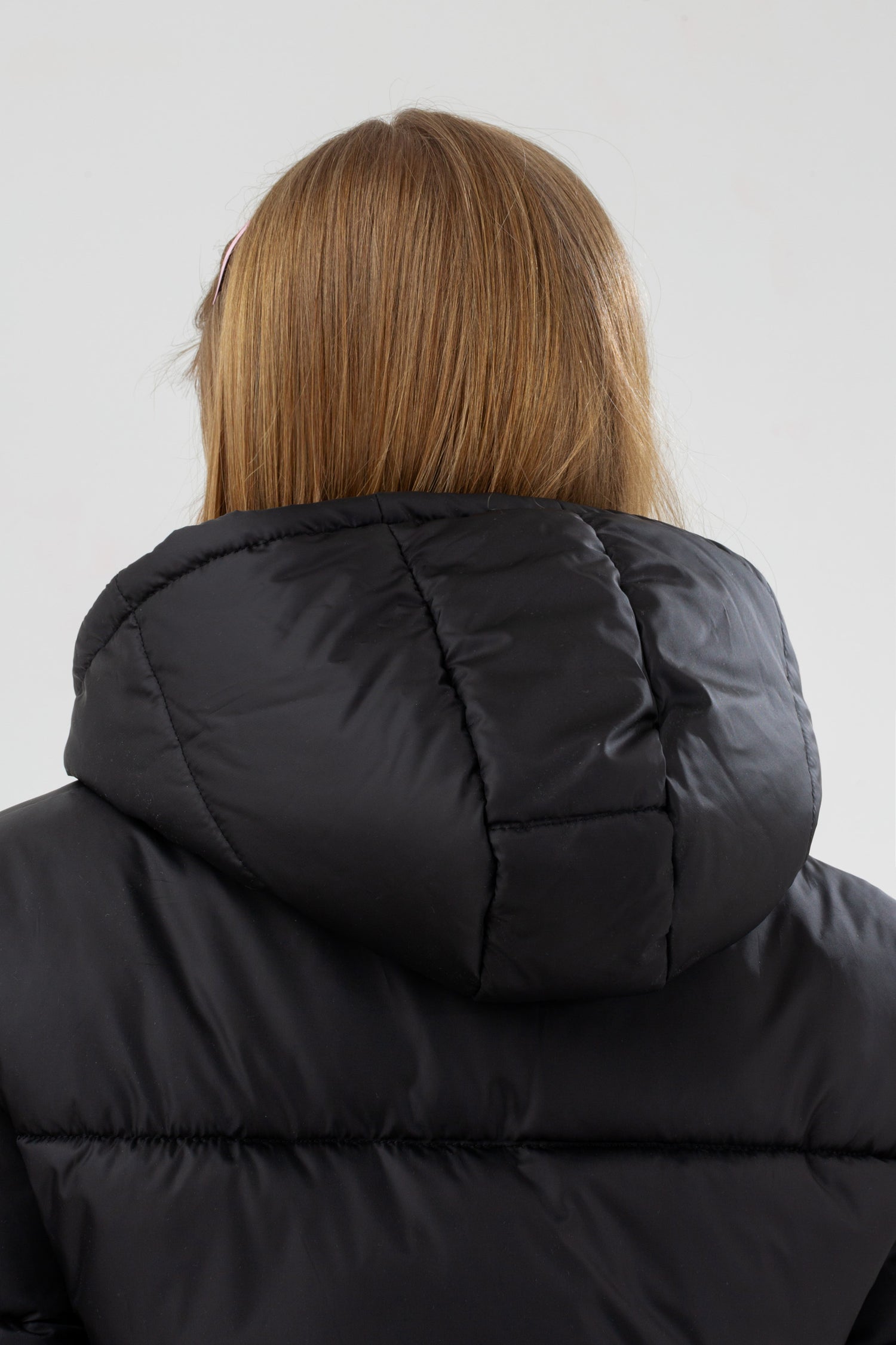 HYPE GIRLS BLACK CROPPED PADDED PUFFER JACKET