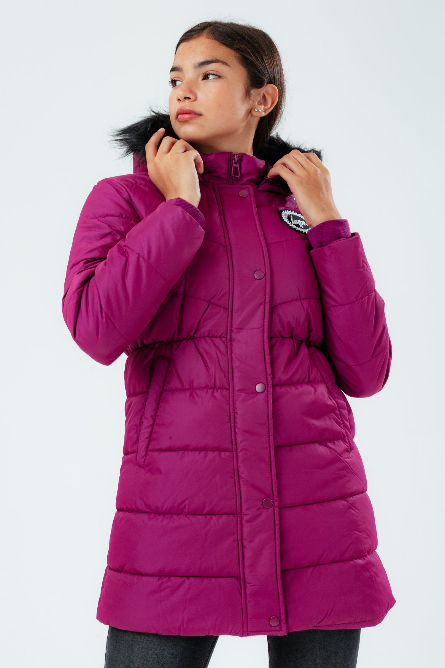 Girls store berry coat