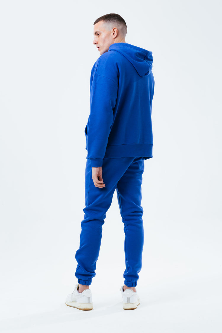 HYPE ROYAL BLUE MEN'S OVERSIZED PULLOVER HOODIE