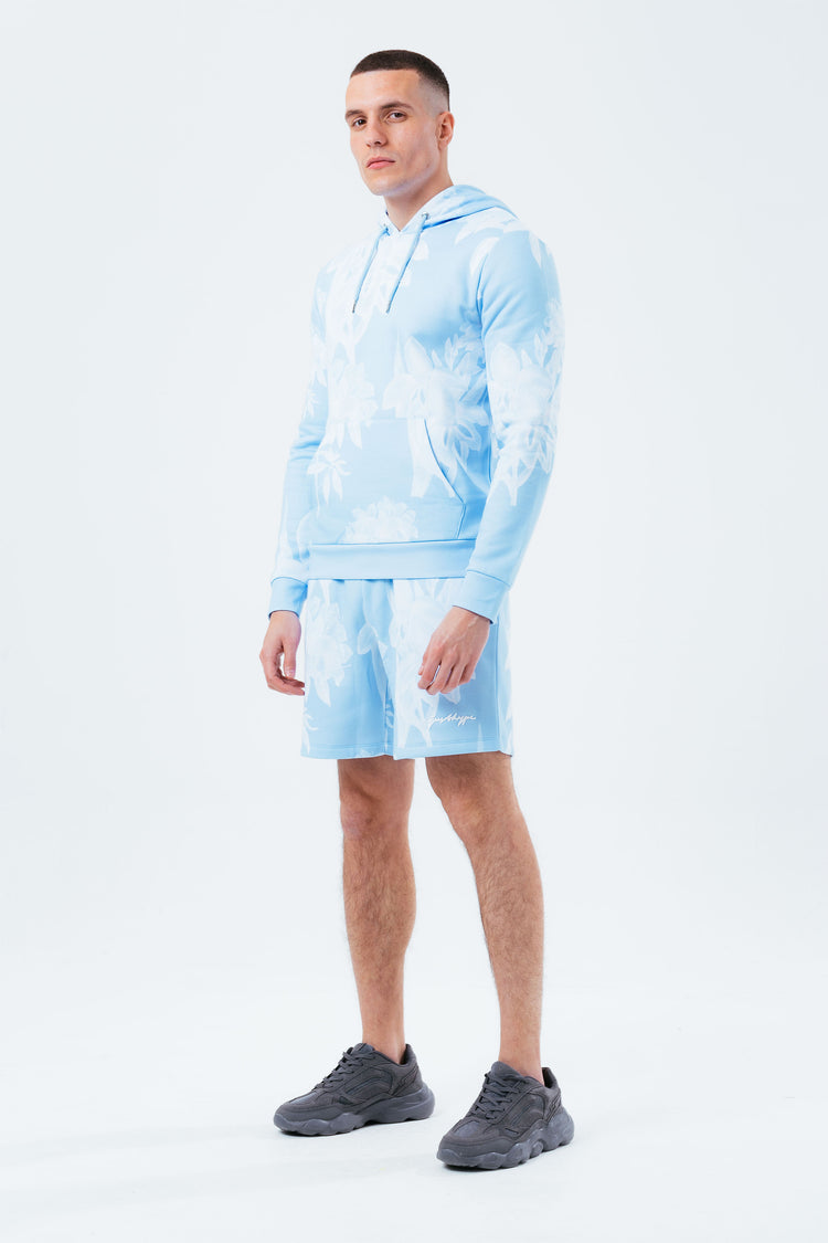 HYPE BLUE PALM MEN'S PULLOVER HOODIE