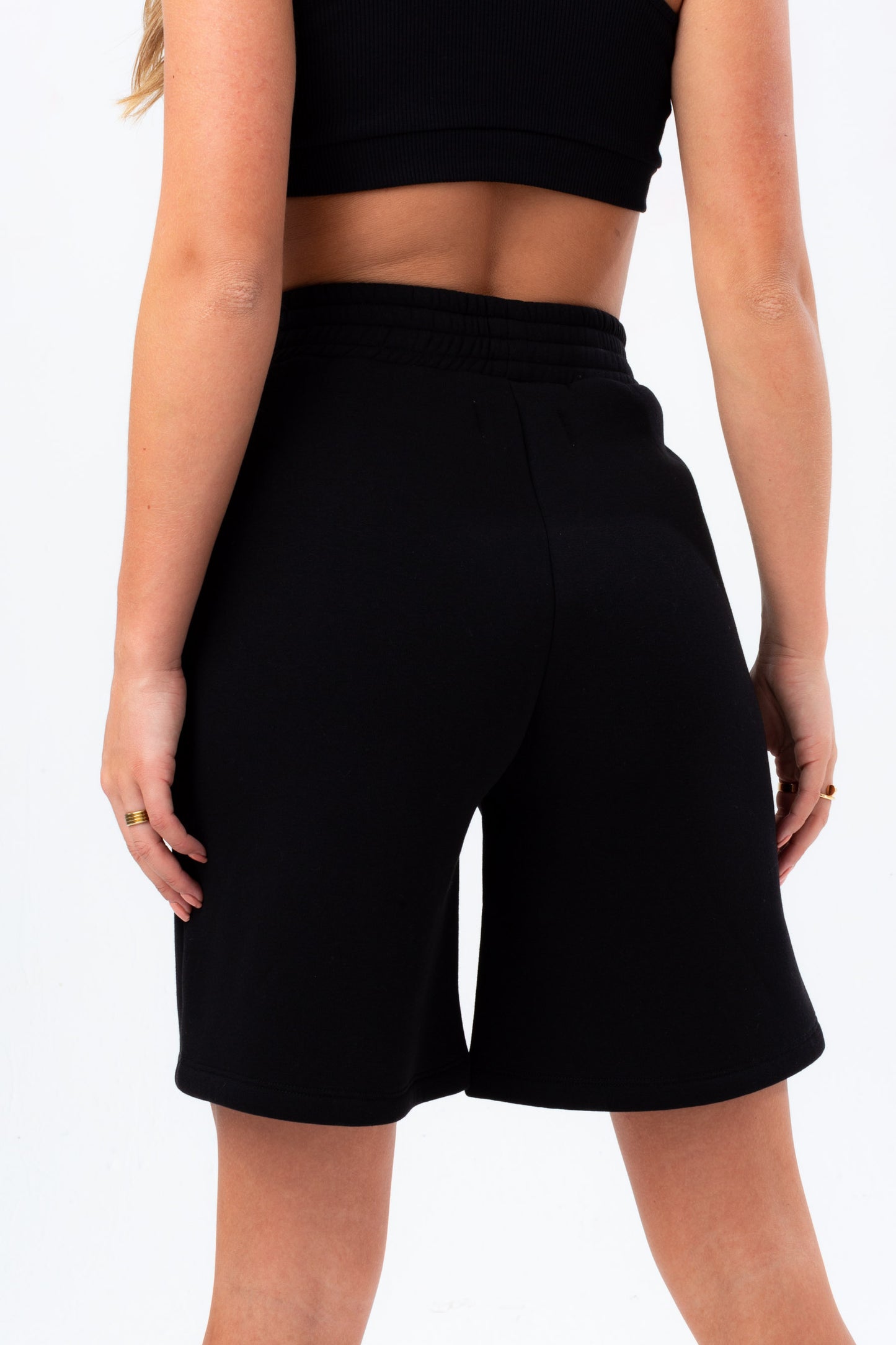 Hype Womens Black Boxer Scribble Shorts