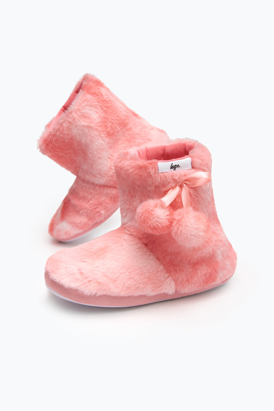 HYPE MULTI PINK KIDS SLIPPERS BOOT