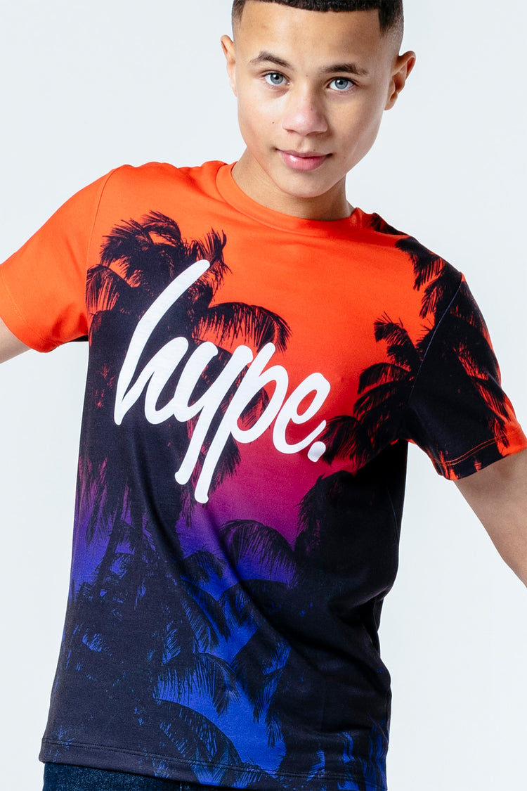 Hype Sunset Palm Kids T-Shirt